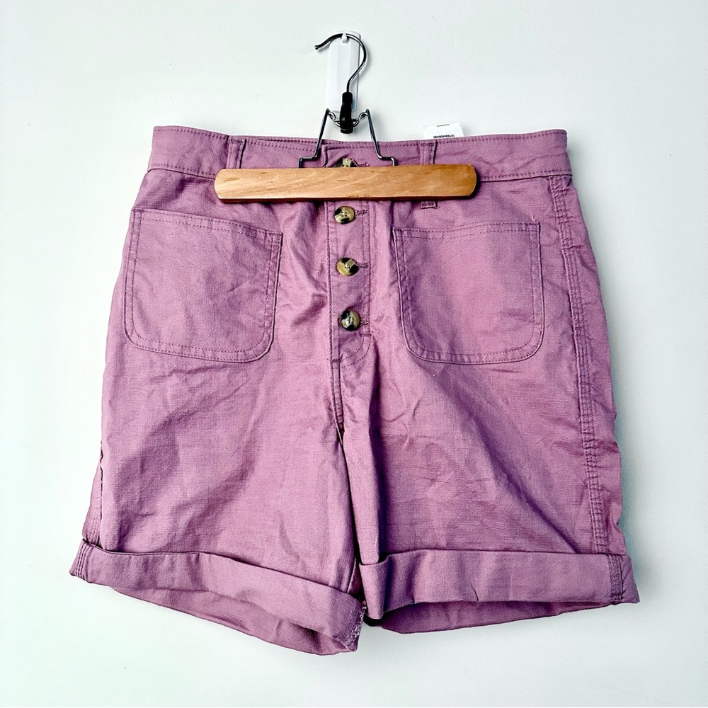 Lee Lavender High Rise Shorts
